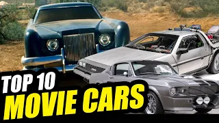 TOP 10 MOVIE CARS - Coolest vehicles on film #movieclips #car #automotive