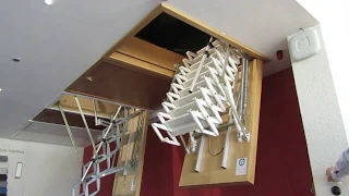 Чердачная лестница с электроприводом Литой алюминий