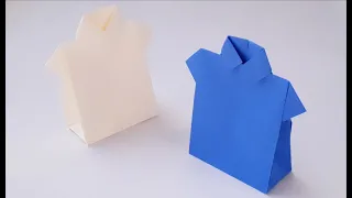 Origami Paper Art - How to Make a Shirt Bag 💼 DIY💼 Embalagem de Camisa Origami (All Paper Art)