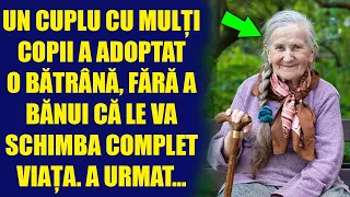 Un cuplu cu mulți copii a adoptat o bătrână, fără a bănui că le va schimba complet viața...