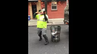 NYC Sanitation Worker Covers Adele's "Hello"