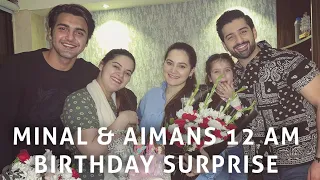 MINAL & AIMANS 12 AM BIRTHDAY SURPRISE! 🎂