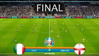 PES 2021 - ITALY VS ENGLAND - UEFA EURO 2020 Final - FULL MATCH HD