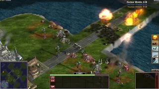 Command Conquer Generals Zero Hour Boss General 1 vs 5 China Hard Generals. (Bay Of Pigs)