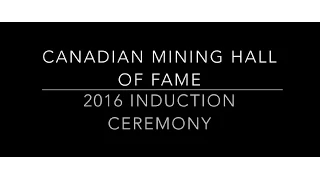 CMHF 2016 Induction Ceremony