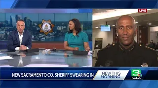 Jim Cooper talks about priorities before being sworn in as Sacramento County  sheriff