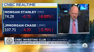 Jim Cramer gives his take on JPMorgan and Morgan Stanley's earnings
