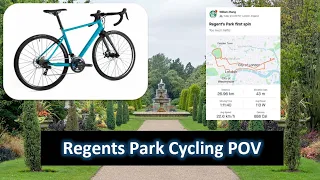 Cycling to and around Regents park London - Triban RC 500