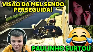 😂REAÇÃO DA MEL AO SER PERSEGUIDA PELO PAULINHO! DEU FUGA DELE!