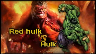 Red Hulk Vs Hulk who will win ? #marvel #shorts
