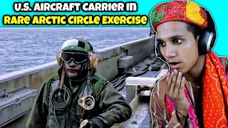 Villagers React To U.S. Aircraft Carrier In Rare Arctic Circle Exercise ! Tribal People React