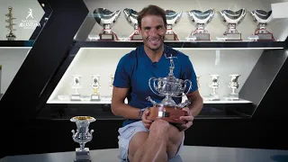 Rafa Nadal leaves in his museum the trophies of Rome and Barcelona