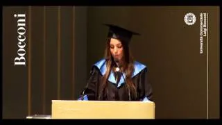 ALESSANDRA CESTARO DISCORSO DI LAUREA BOCCONI 2013youtube