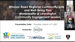 Regional Community Safety and Well-Being Virtual Meeting - Leamington