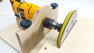 You don't even know what you can do with a drill - DIY disc sander
