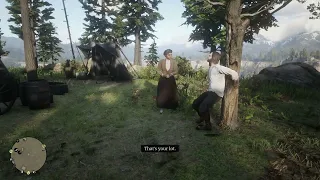 Tilly Jackson Gives Water To Kieran - Red Dead Redemption 2