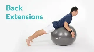 How to Perform Back Extensions on Exercise Ball