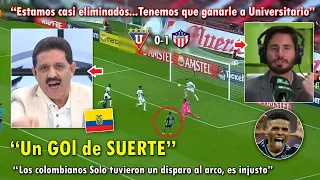 DESTROZADOS! PERIODISTAS ECUATORIANOS REACCIONARON ASI A LIGA DE QUITO VS JUNIOR HOY 1-0