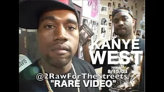 KANYE WEST "SUPER RARE VIDEO"  Aug. 15, 2003 (Interview & Freestyle Before He Was A Rap Star)