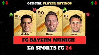 EA SPORTS FC 24 (FIFA 24) - FC BAYERN MUNICH OFFICIAL PLAYER RATINGS 😱🔥 - ft Kane, Neuer, Musiala…