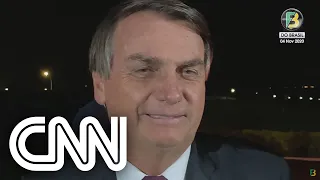 Bolsonaro comenta eleições americanas com apoiadores | NOVO DIA