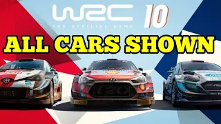 WRC 10 All Cars Shown👍🔥