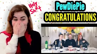 KPOP FAN REACTION TO PEWDIEPIE - CONGRATULATIONS! (Holy Freakin Sh**)