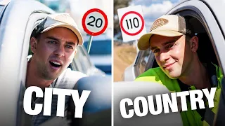 Driving in The City VS The Country...