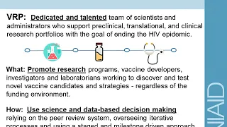 HIV Vaccine Science and Advocacy Priorities this HVAD