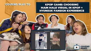 COUSINS PICK THE BEST MALE VISUAL IN KPOP + HYUNSUK FANSIGN VIDEO CALL EXPERIENCE