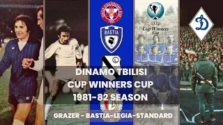 Dinamo Tbilisi road to Cup Winners Cup 1981-82 season semifinal