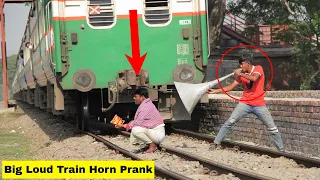 Big Loud Scream Prank 2021 || Scary Big Loud Train Horn Prank - TRY TO NOT LAUGH CHALLENGE