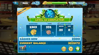 COOKING FEVER CHALLENGE | SUSHI RESTAURANT | LVLs 6-7-8-9-10