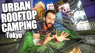 Urban Rooftop Camping in Tokyo | Akihabara