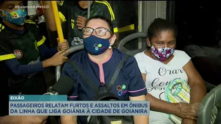 EIXÃO: PASSAGEIROS RELATA FURTOS E ASSALTOS EM ÔNIBUS DA LINHA QUE LIGA GOIÂNIA À CIDADE DE GOIANIRA