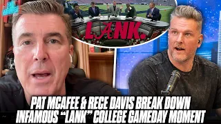 Pat McAfee & Rece Davis Relive The Infamous "LANK" Moment From College Gameday