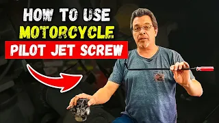 How to Adjust Motorcycle Carburetor  Pilot Jet Screw