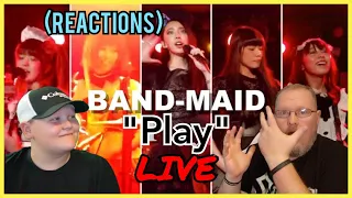 Band Maid - Play (REACTIONS) LIVE Japanese Hard Rock Band THESE GIRLS ROCK!!