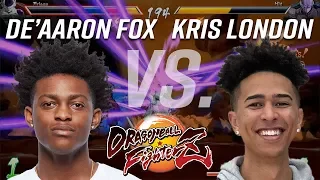 De'Aaron Fox vs. Kris London: Dragon Ball FighterZ in the King's Arena on the biggest 4K video board