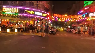 Phnom Penh nightlife walking tour | Cambodia 🇰🇭