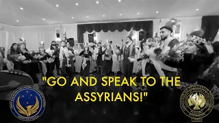 The Greeks thank the Assyrians for their wonderful gift.