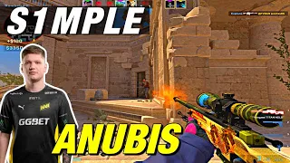 s1mple ANUBIS faceit game! CSGO s1mple POV!