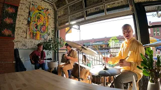 JAZZ Guitar, Bass, and Drums Live at De Fer part 3: Isfahan, Caravan, Wave