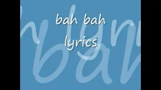 bah bah - lyrics