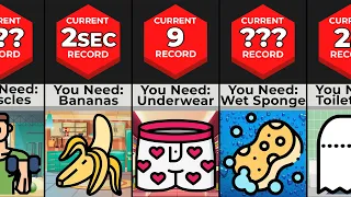 World Records You Can EASILY Break At Home - Comparison