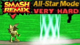 Smash Remix - All Star Mode Gameplay with Polygon Banjo & Kazooie (VERY HARD)