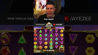 AYEZEE INSANE BASE GAME HIT ON GATES OF OLYMPUS!!! #shorts