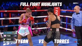 Pink Tyson vs Carla Torres Full Fight Highlights