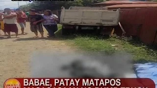 UB: Babae, patay matapos masagasaan ng dump truck sa Batangas