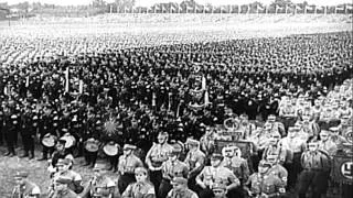 German soldiers march in Berlin, Germany. HD Stock Footage